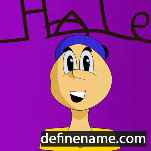 cartoon of the name Hali