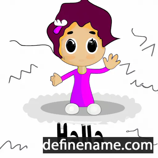 cartoon of the name Halia