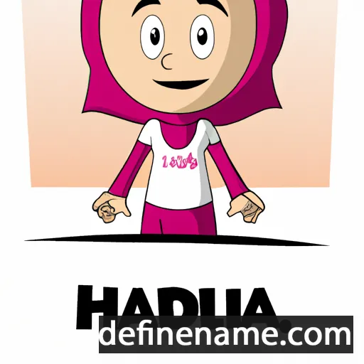 cartoon of the name Halida