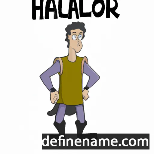 cartoon of the name Halinor