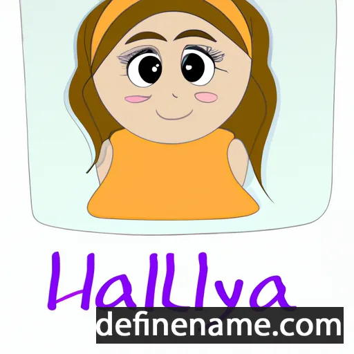 cartoon of the name Haliya