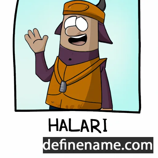 cartoon of the name Hallar