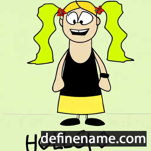 cartoon of the name Hallbjørg