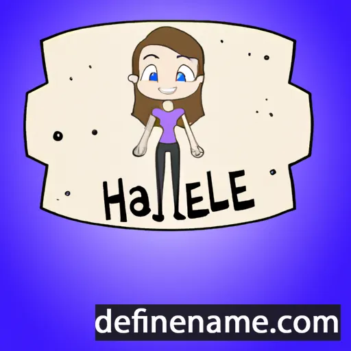 cartoon of the name Hallee