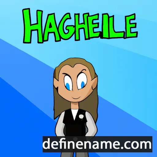 cartoon of the name Halleigh