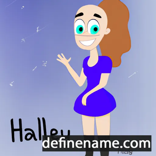 cartoon of the name Halley