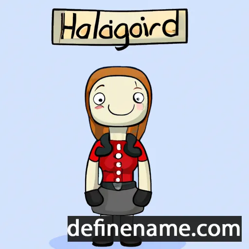 Hallgerður cartoon