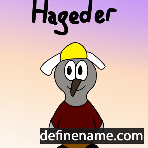 cartoon of the name Hallgjerd