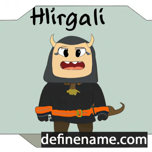 cartoon of the name Hallgrímur