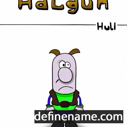 cartoon of the name Hallgunn