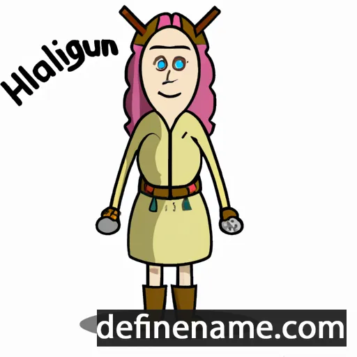 cartoon of the name Hallgunnur