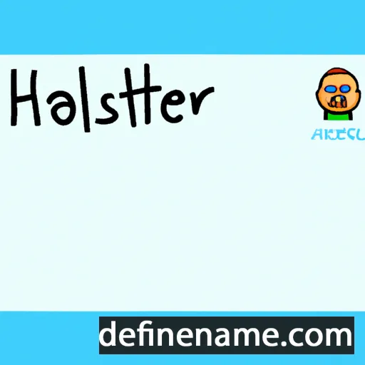 cartoon of the name Hallsten