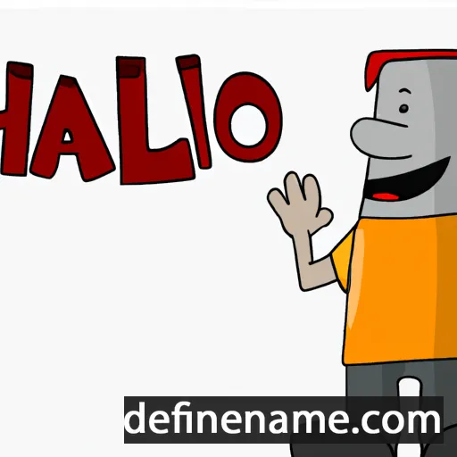 cartoon of the name Halvo