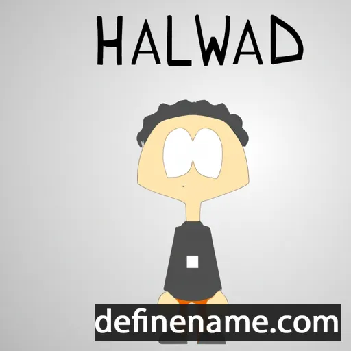 cartoon of the name Halward