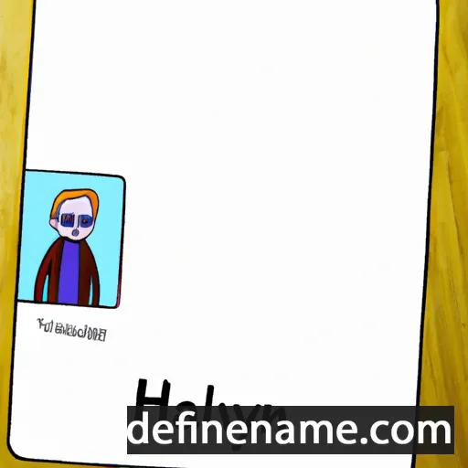 cartoon of the name Halyn