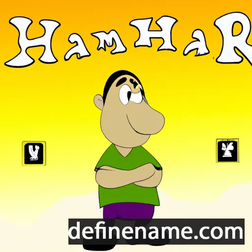 cartoon of the name Hamar