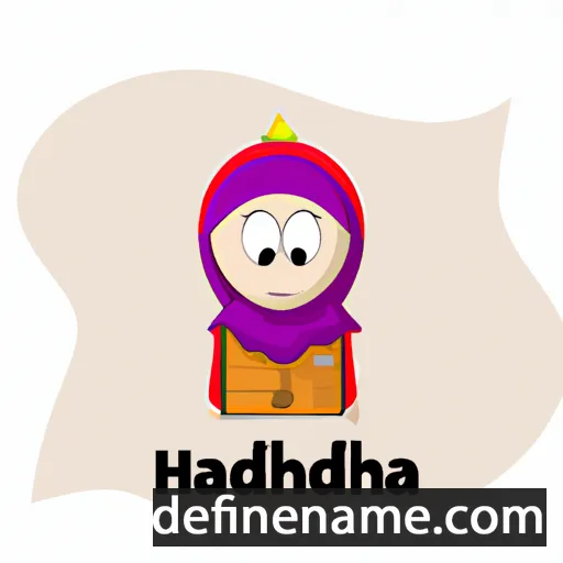 cartoon of the name Hamdiah