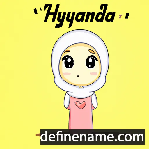 cartoon of the name Hamdiyah