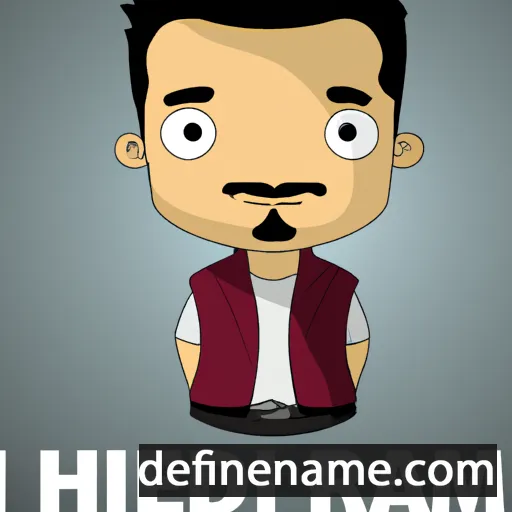 cartoon of the name Hamid Reza