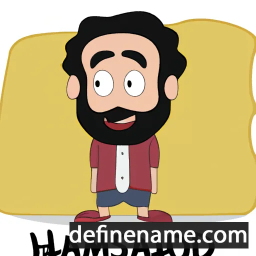 cartoon of the name Hamidhossein