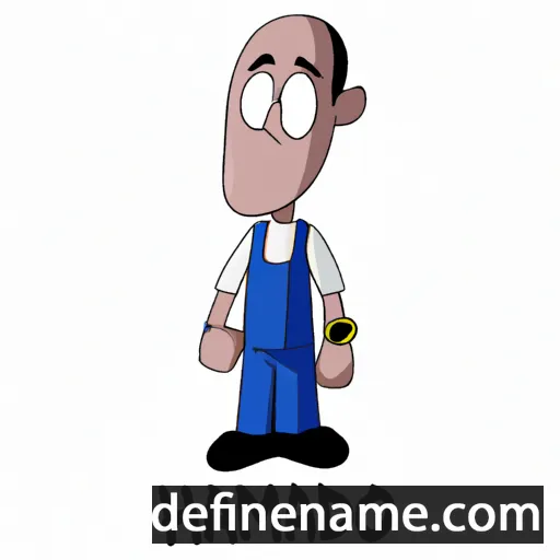 cartoon of the name Hamidou