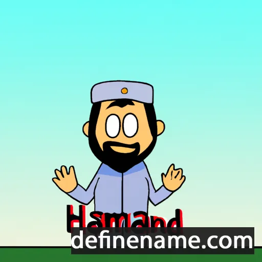 cartoon of the name Hamidreza