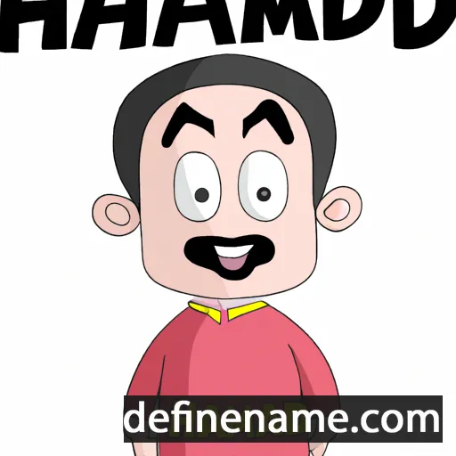 cartoon of the name Hammad