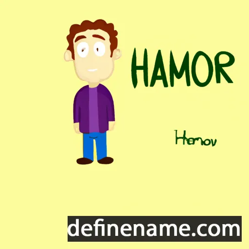 cartoon of the name Hamor