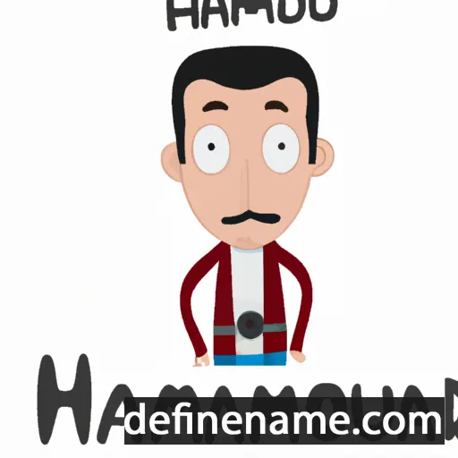 cartoon of the name Hamoud