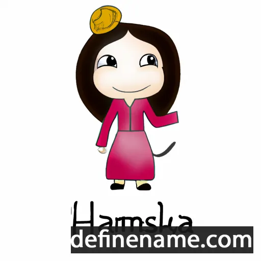 cartoon of the name Hamsika