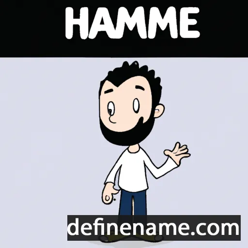 cartoon of the name Hamzeh