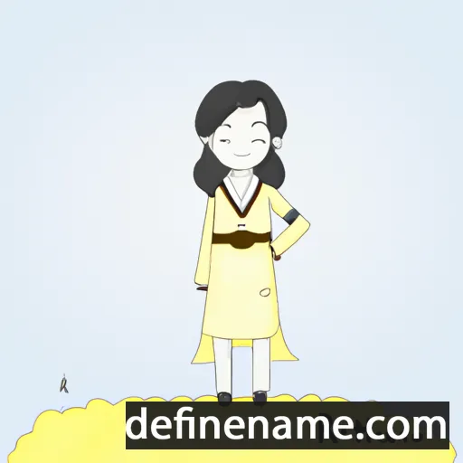 cartoon of the name Han-narae