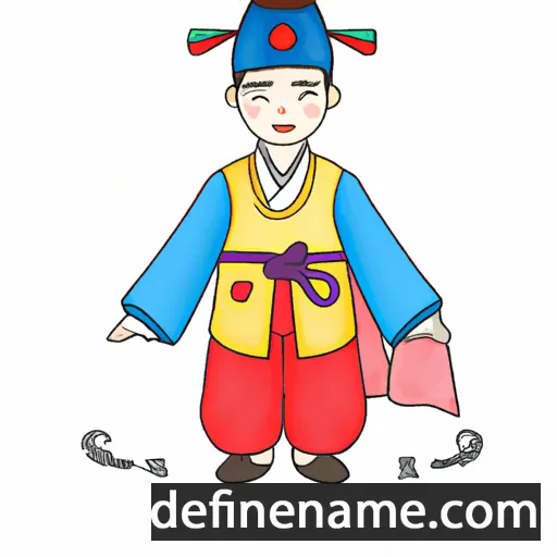 cartoon of the name Han-song-i