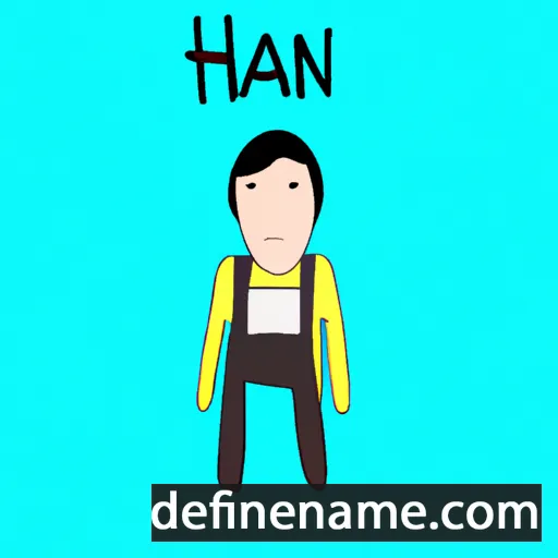 cartoon of the name Han