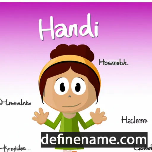 cartoon of the name Hanadi