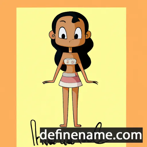 cartoon of the name Hanalei