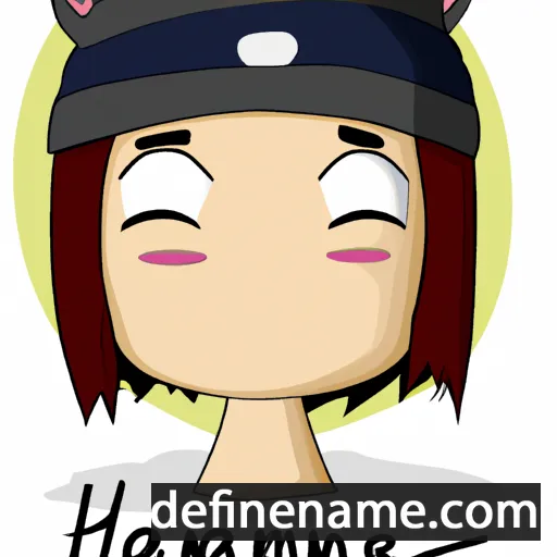 cartoon of the name Haname