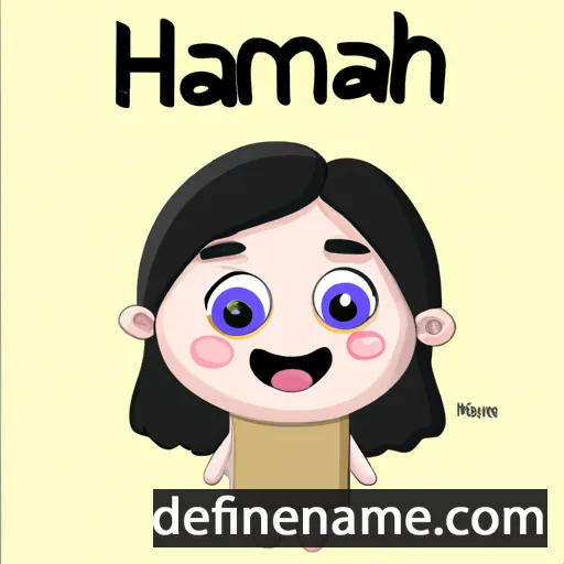 cartoon of the name Hananeh