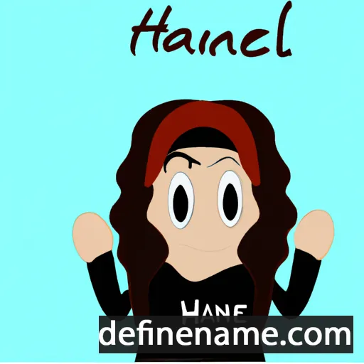 cartoon of the name Hananel