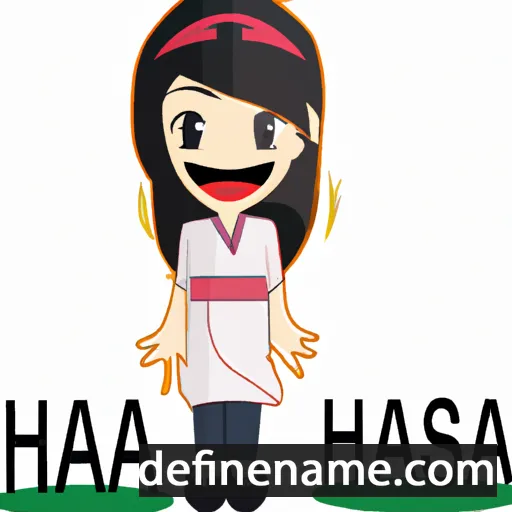 cartoon of the name Hanasa