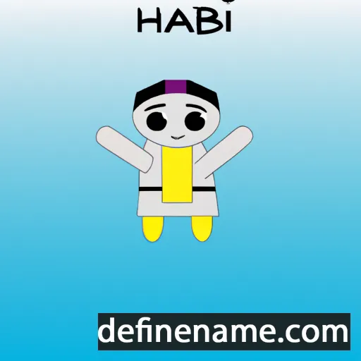 cartoon of the name Hanbē