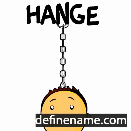 cartoon of the name Hang