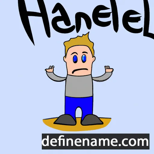 cartoon of the name Haniël