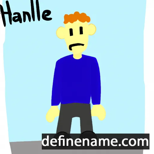 cartoon of the name Haniel