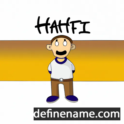 cartoon of the name Haniff