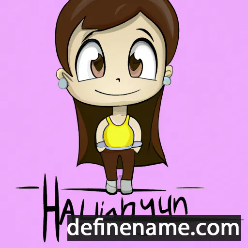 cartoon of the name Hanilyn