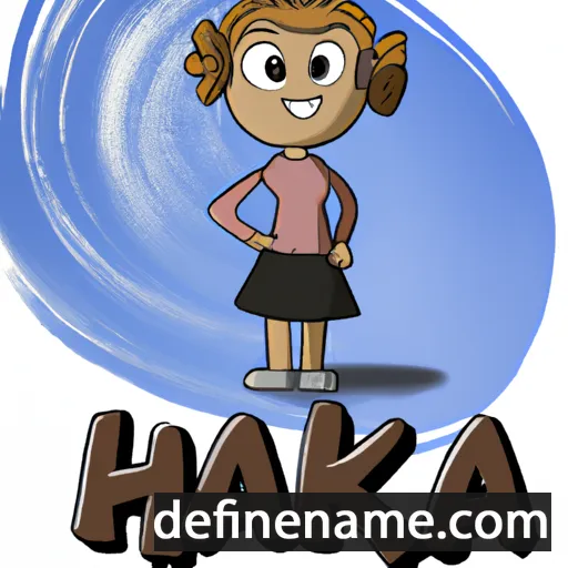 cartoon of the name Hanka