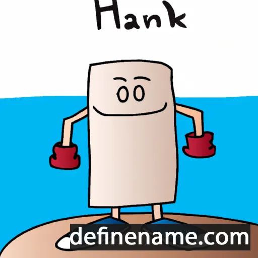 cartoon of the name Hanko