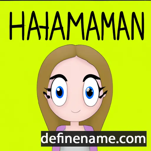 cartoon of the name Hannahannah