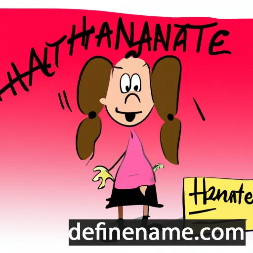 cartoon of the name Hannahette